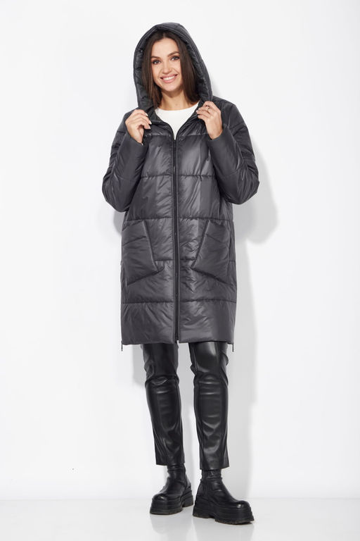 Пальто ТАиЕР 1125-Р графит  фото 7