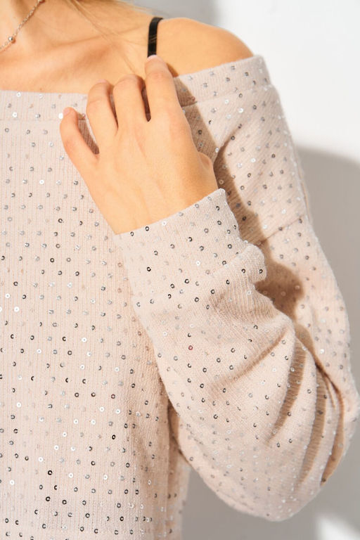 Джемпер LAIKONY 504-1 пудра фото 6