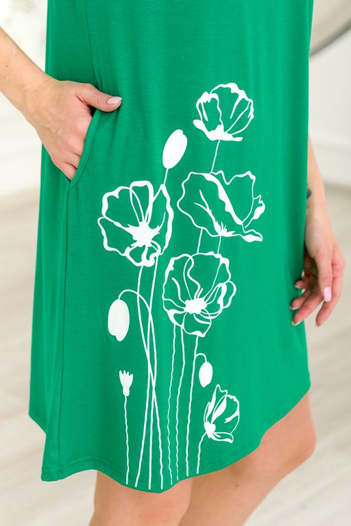 Туника женская из кулирки с лайкрой Маки изумруд - Амадэль фото 3