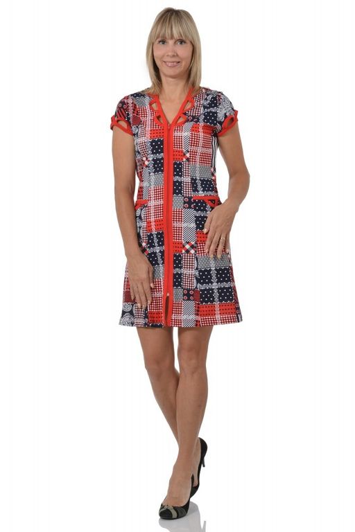 М0069-1 Халат женский кулирка бордо - АстраТекстиль фото 10