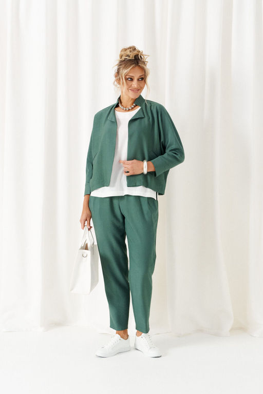 Костюм Beautiful Free 6457 бутылочно-зеленый