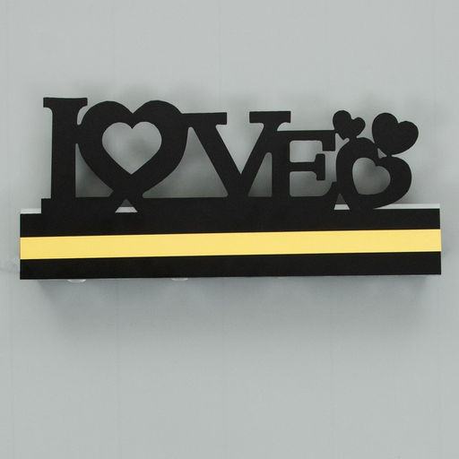 Бра Любовь LED 4000К 12 Вт черный 38?20?4 см