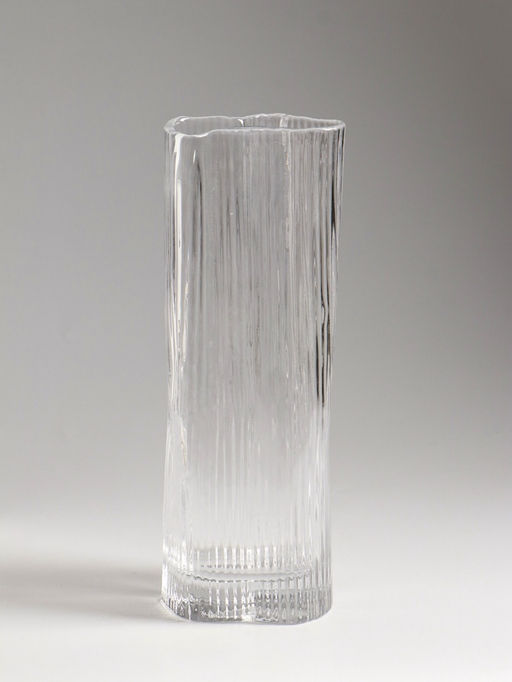 Ваза «Энико», 25×9 см, стекло, прозрачная