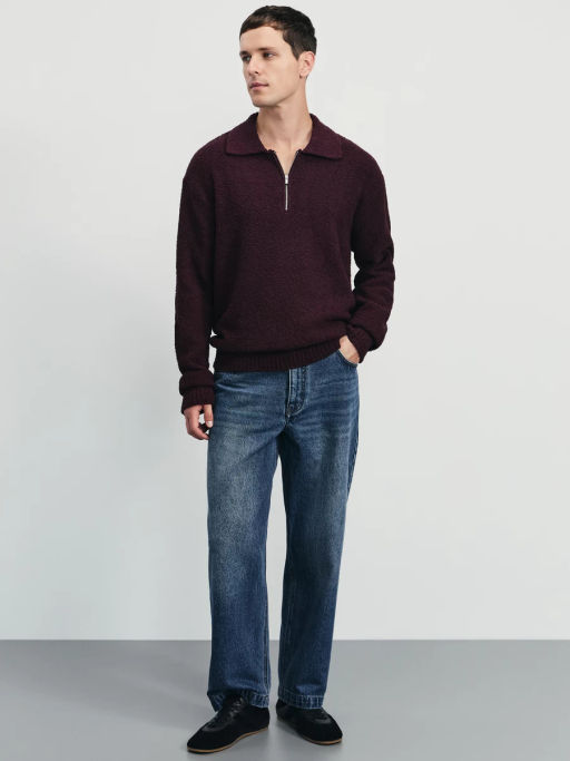 Джемпер relax fit на молнии / Zarina