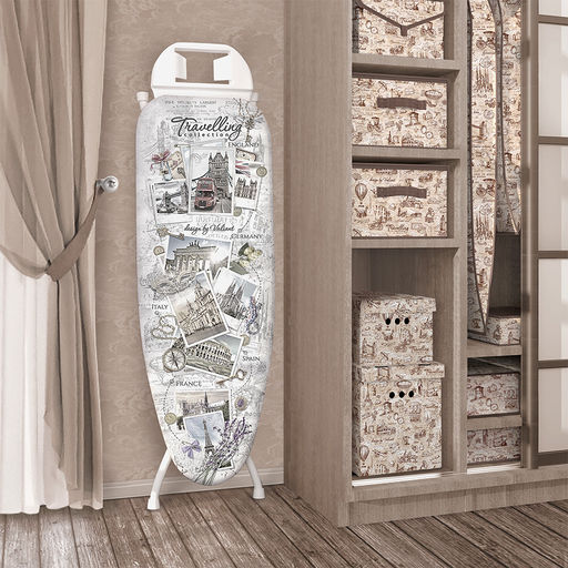 VAL TC-GR14354-XL Чехол для гладильной доски, большой, 143*54 см, TRAVELLING GREY, шт