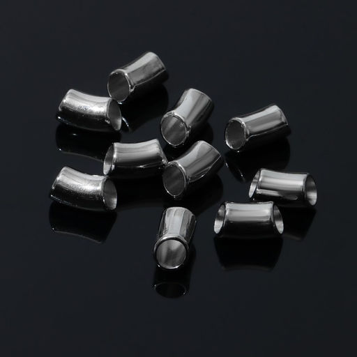 Цена за 3 шт. Держатель для кулона 1,4×0,9×0,8 см, (набор 10 шт.), цвет серебро