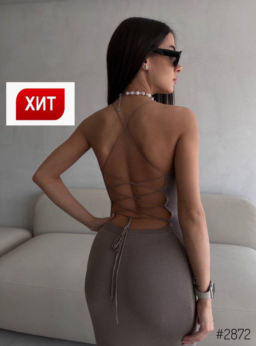 Платье с открытой спиной - A.B.S.O фото 8