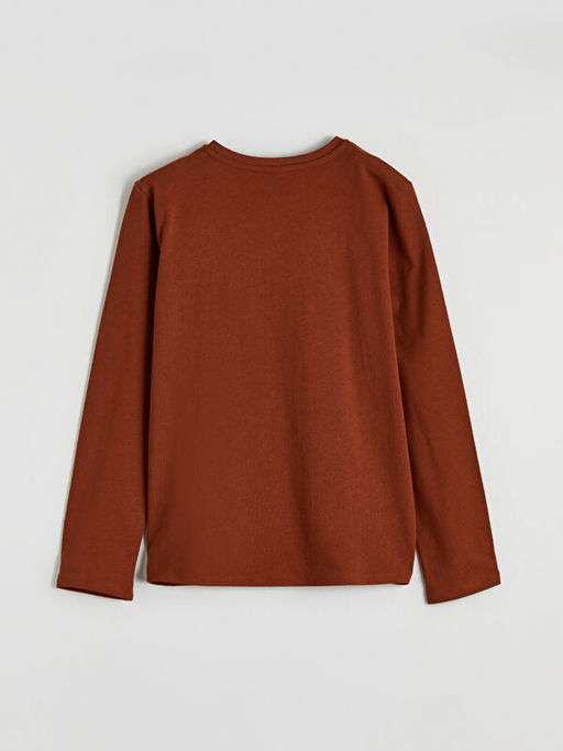 Bisiklet Yaka Bask?l? K?z ?ocuk Ti??rt