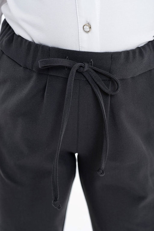 Серые школьные брюки для девочки Инфанта, модель 0412С