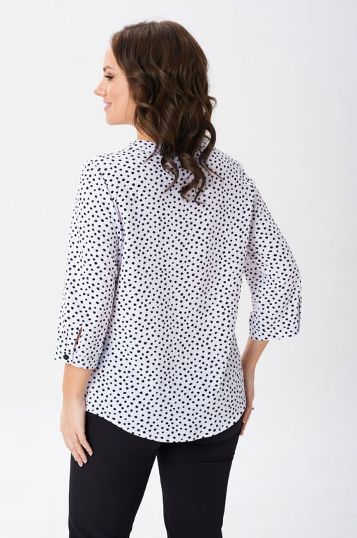 Блуза Modema 759 черный горох