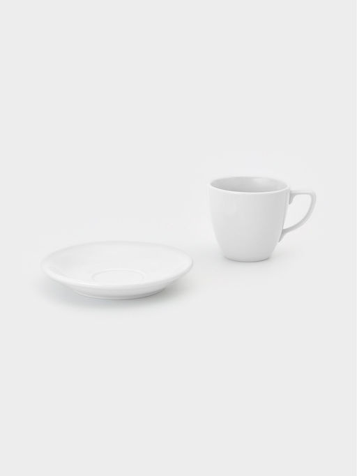 Чайная пара Добрушский завод «Универсал», 300 мл, фарфор, белая