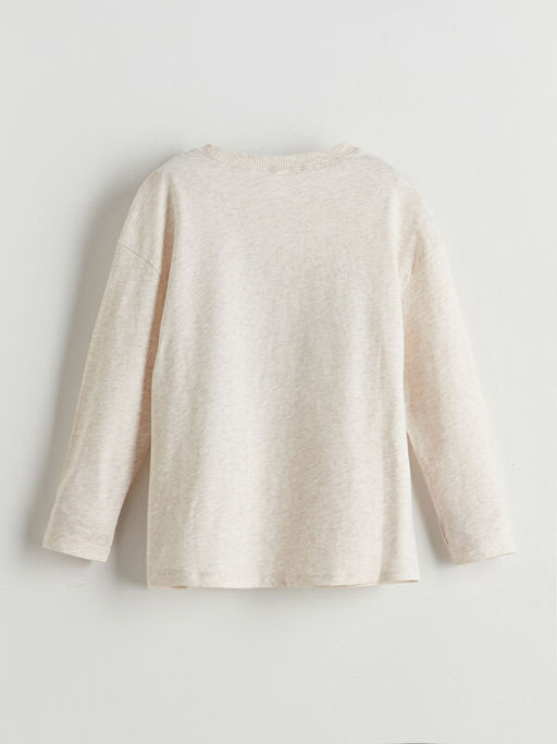 Bisiklet Yaka Bask?l? Erkek ?ocuk Ti??rt