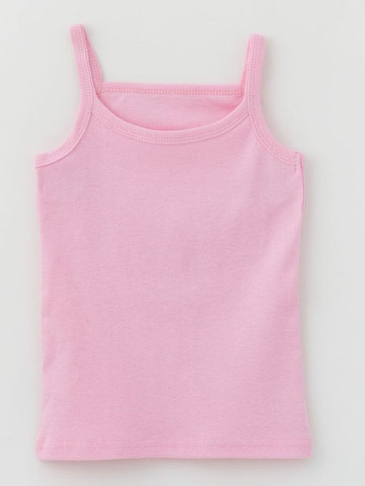 Майка для девочки из рибаны, розовый - Lesi kids фото 4