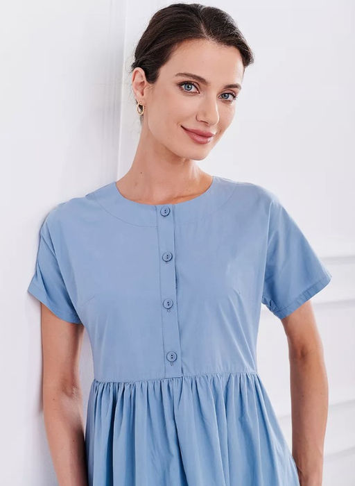 Хлопковое платье с ярусами 100% хлопок