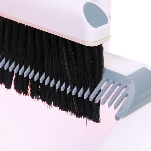 Набор для уборки, щетка для пола с совком "Профи" белый 8815