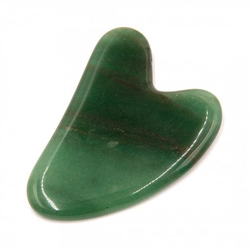 Скребок гуаша Нефрит - борется с возрастными изменениями кожи - Сандаловый дом фото 2