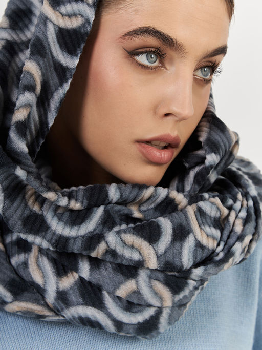 Большой, мягкий, тонкий и очень нежный двусторонний палантин с рисунком - Tantino фото 9