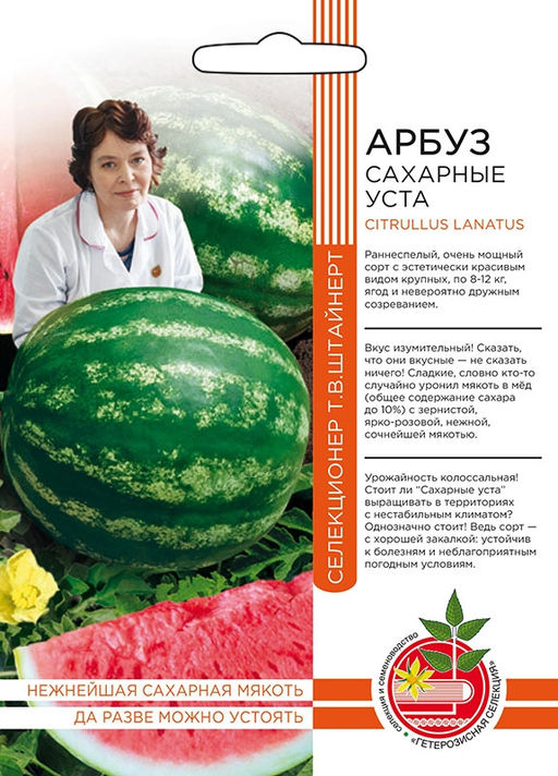 Арбуз САХАРНЫЕ УСТА коллекция Татьяны Штайнерт Авторская селекция