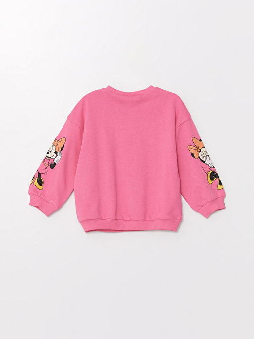 Bisiklet Yaka Minnie Mouse Bask?l? K?z Bebek Sweatshirt - Waikiki фото 3