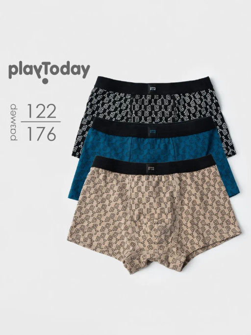 Трусы-боксеры PlayToday для мальчика хлопок эластан набор 3 шт мультиколор  фото 7