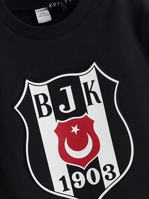 Be?ikta? Bask?l? Erkek ?ocuk Sweatshirt