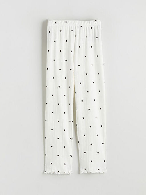 Beli Lastikli Puantiyeli K?z ?ocuk Pijama Alt