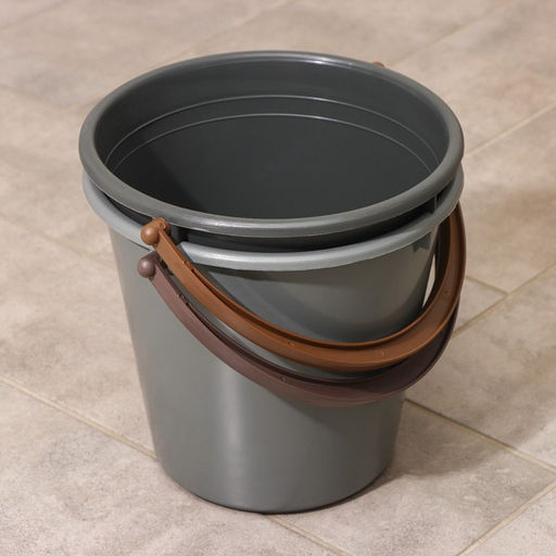 Цена за 2 шт. Ведро хозяйственное, 5 л, пластик, МИКС