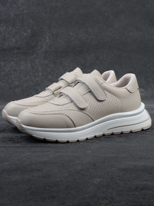 03-YH516-2 DK. BEIGE Кроссовки женские (натуральная кожа)