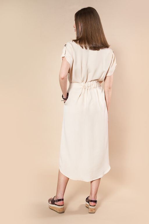 Удлиненное платье-рубашка в стиле "сафари" D22.453