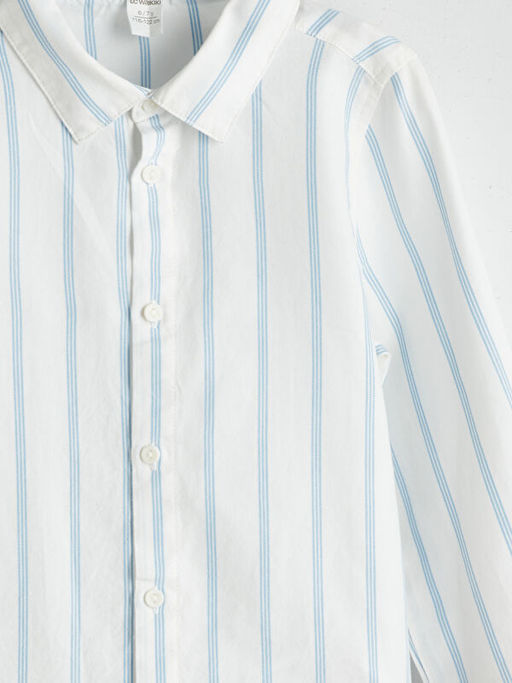 Uzun Kollu ?izgili Erkek ?ocuk G?mlek