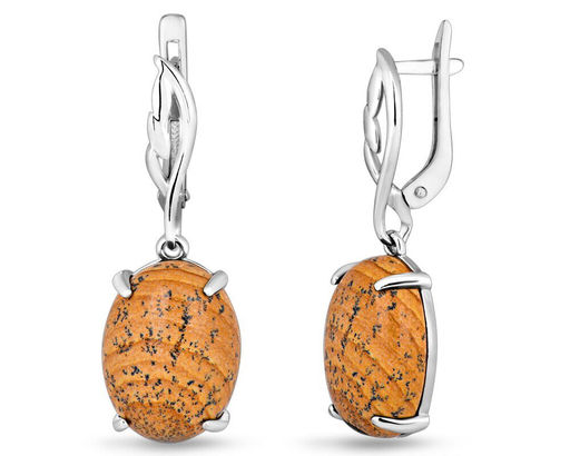 Серьги, яшма, С1315