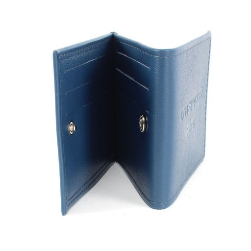 Обложка Croco-у-603-1 (для студ.билета+карточки) натуральная кожа синий бергамо (47) 265295  фото 3