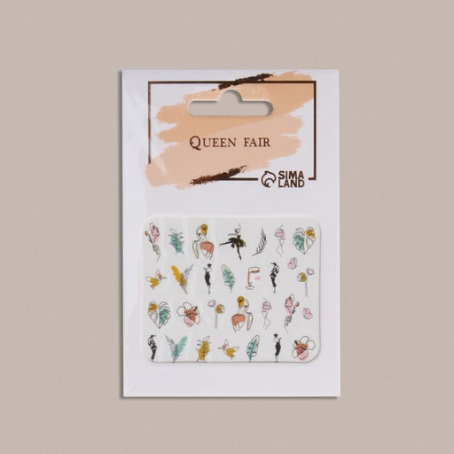 Цена за 6 шт. Слайдеры для ногтей Нежный образ, разноцветные - Qf фото 3