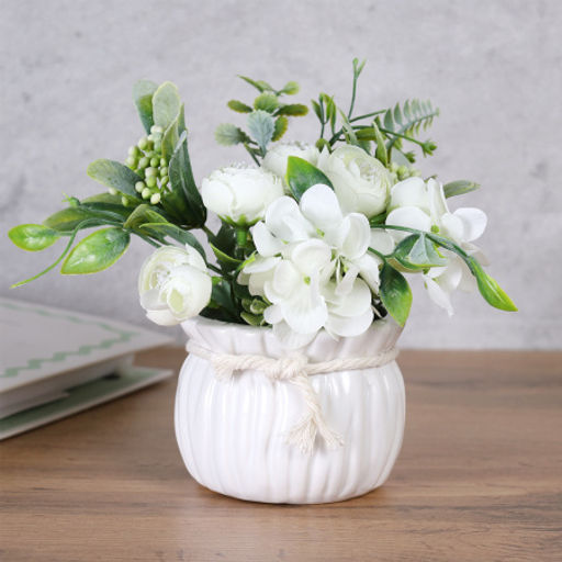 Цветочная композиция Букет гортензии 17 см / 6096W/NW713 / (Желтый) - Галеонтрейд фото 7