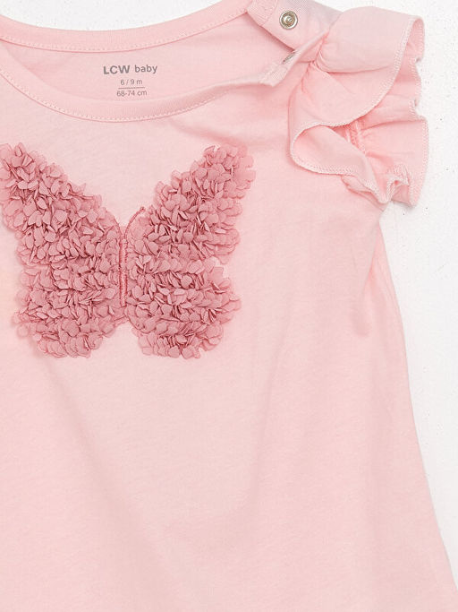 Bisiklet Yaka Desenli K?z Bebek Tulum - Waikiki фото 3