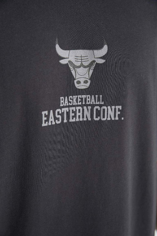 DeFactoFit Футболка свободного кроя с круглым вырезом и короткими рукавами NBA Chicago Bulls  фото 5