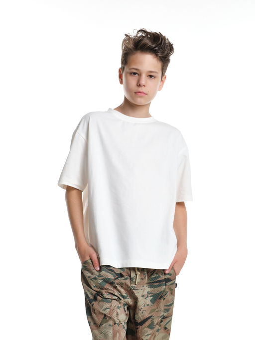 Футболка хлопок подросткам для школы 22-7625 черный - Mini maxi фото 15