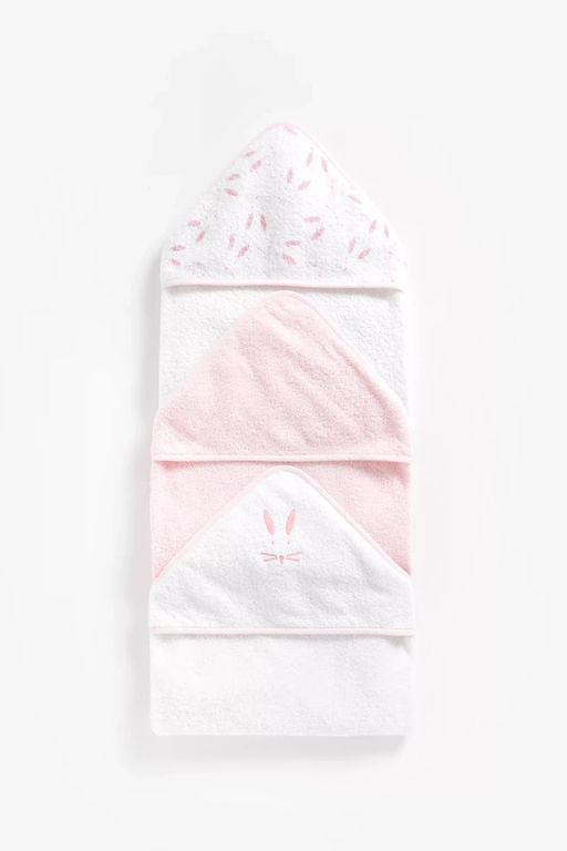 Mothercare / Полотенца с капюшоном 3 шт. 75х75 см