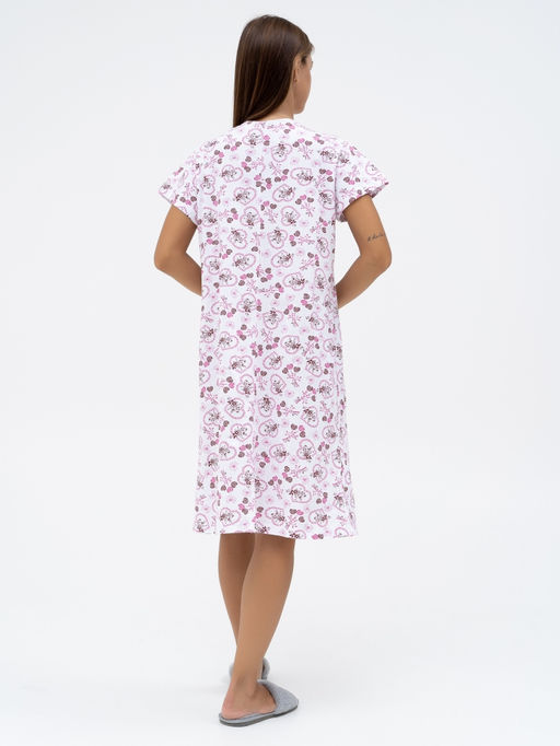 Сорочка жен.арт.660-24,бело-розовая - Binita фото 6