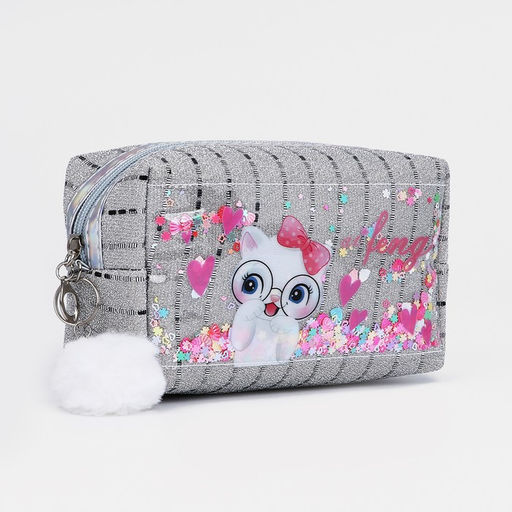 Косметичка на молнии, цвет серебряный - Simaland фото 7