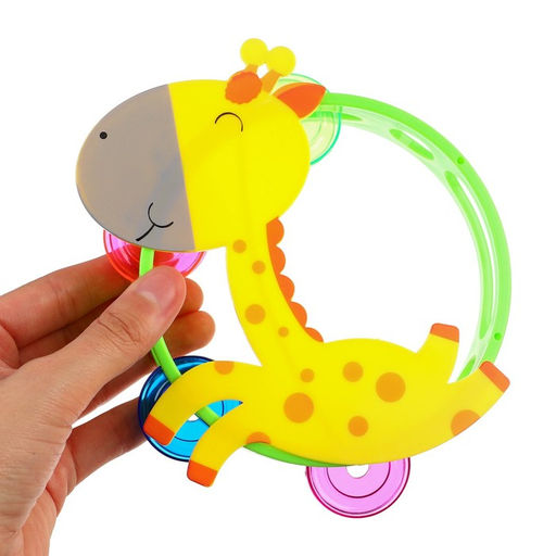 Погремушка - бубен Жирафик / Лошадка, виды МИКС, Крошка Я  фото 5