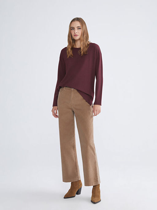 Bisiklet Yaka Oversize Kad?n Ti??rt