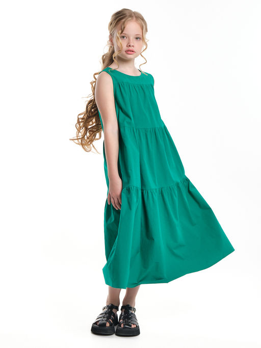 Платье Boho для девочки подростка UD 5169 изумрудный - Mini maxi фото 7