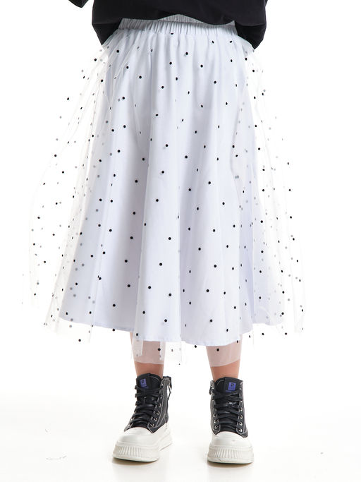 Юбка пачка длинная из фатина 22-7608 черный/зол. звезды - Mini maxi фото 56