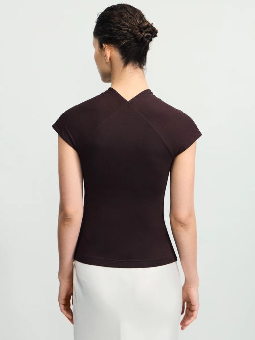 Приталенный топ из модала / Zarina фото 6