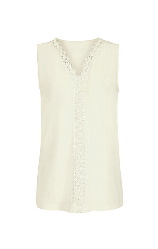 Топ с кружевом шампань - Heine фото 2