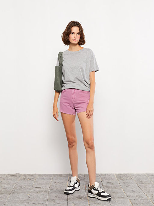 Kad?n Mom Fit D?z Jean ?ort