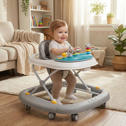 Ходунки "Веселые шажки" (цвет серый)