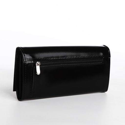 Кошелёк на кнопке, цвет чёрный - Simaland фото 2