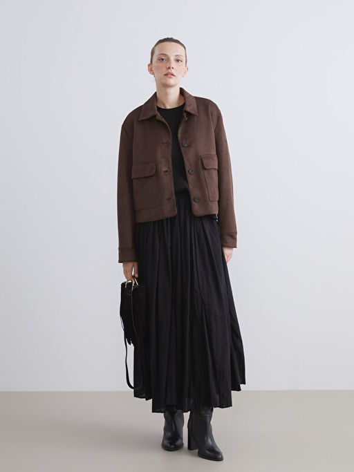 G?mlek Yaka S?et Kad?n Ceket